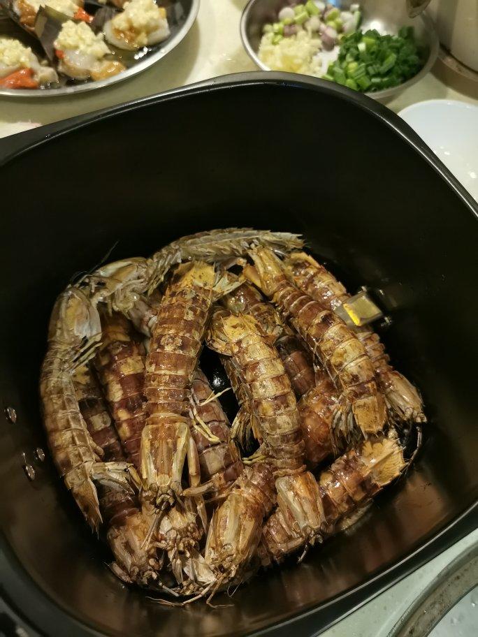 空气炸锅版椒盐濑尿虾
