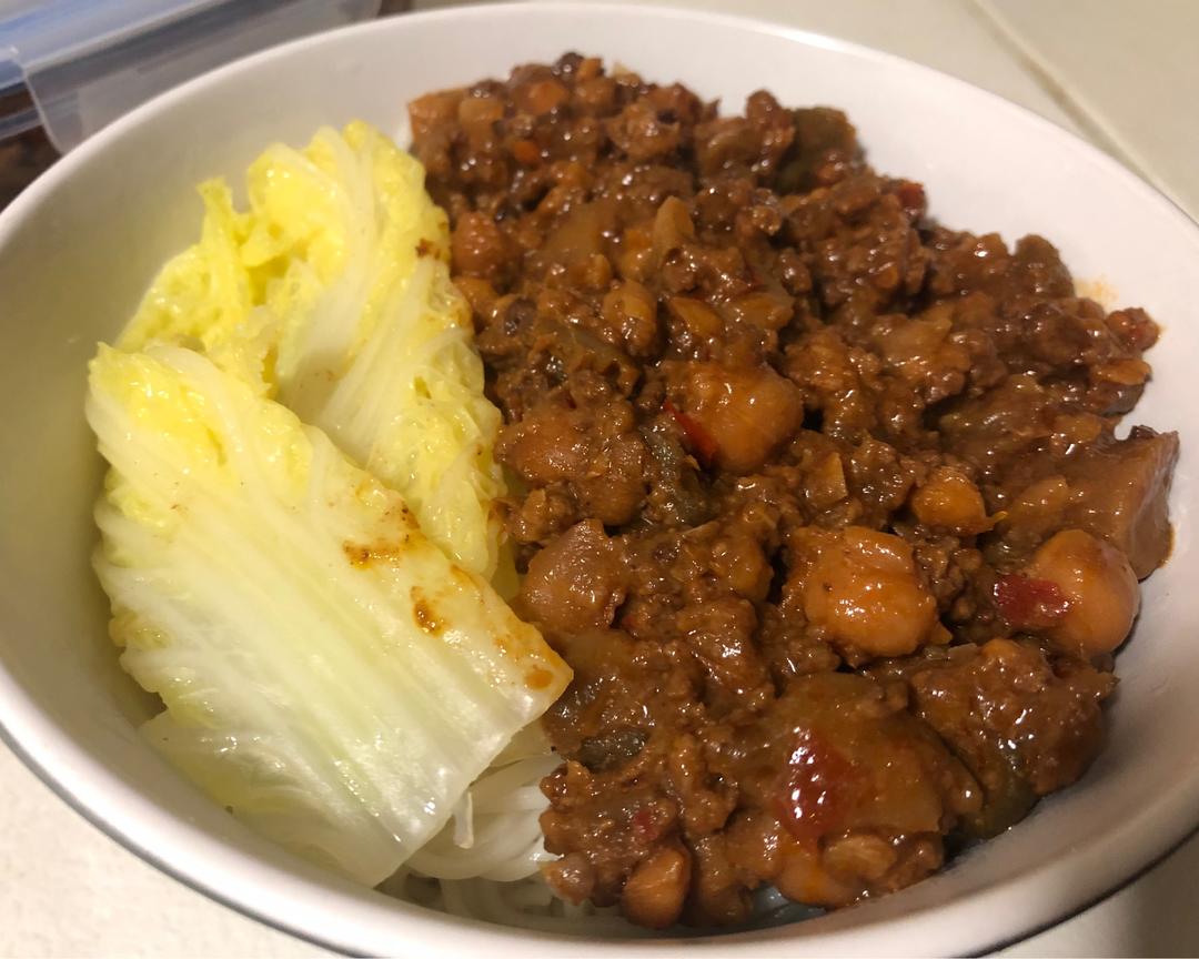 豌杂酱拌面的做法