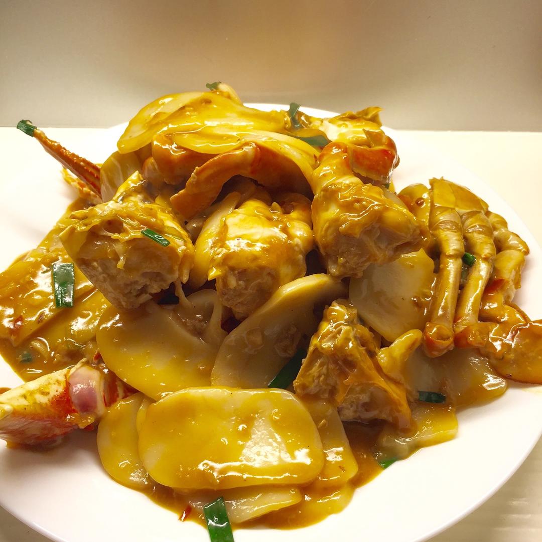 花蟹炒年糕的做法