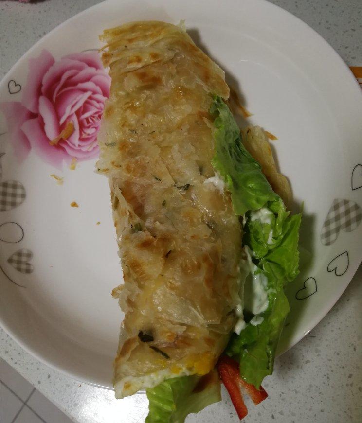 葱香四溢手抓饼