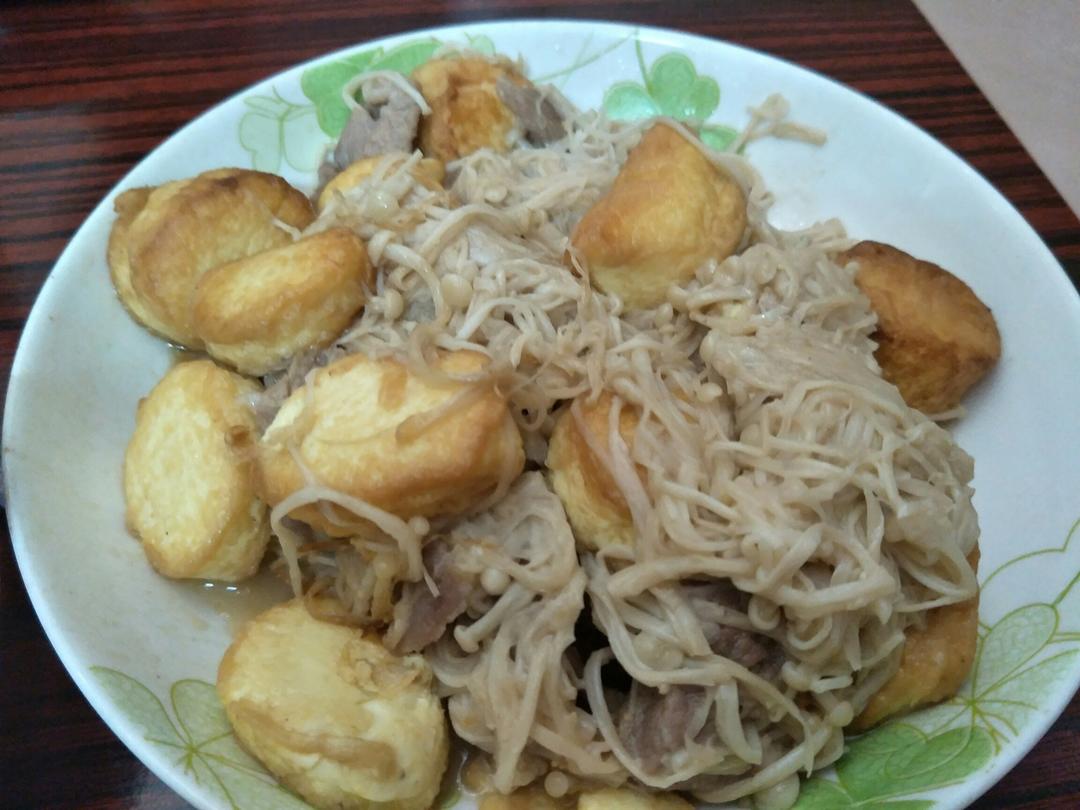 超级下饭菜--金针菇日本豆腐