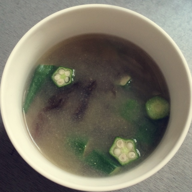 味噌秋葵煮