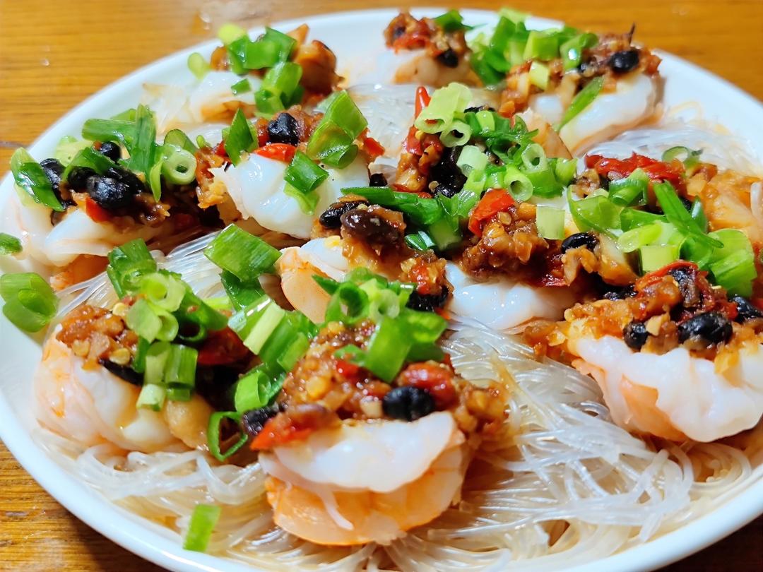 蒜蓉粉丝虾仁的做法