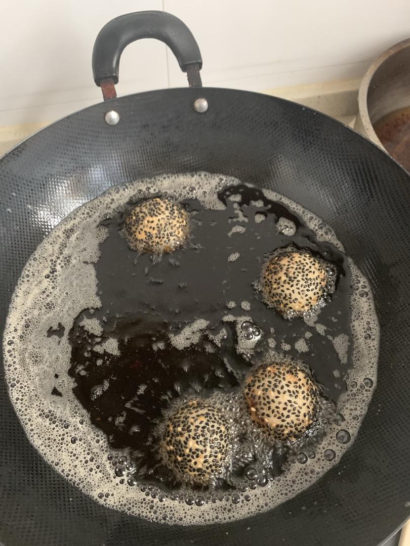 自制空心麻圆