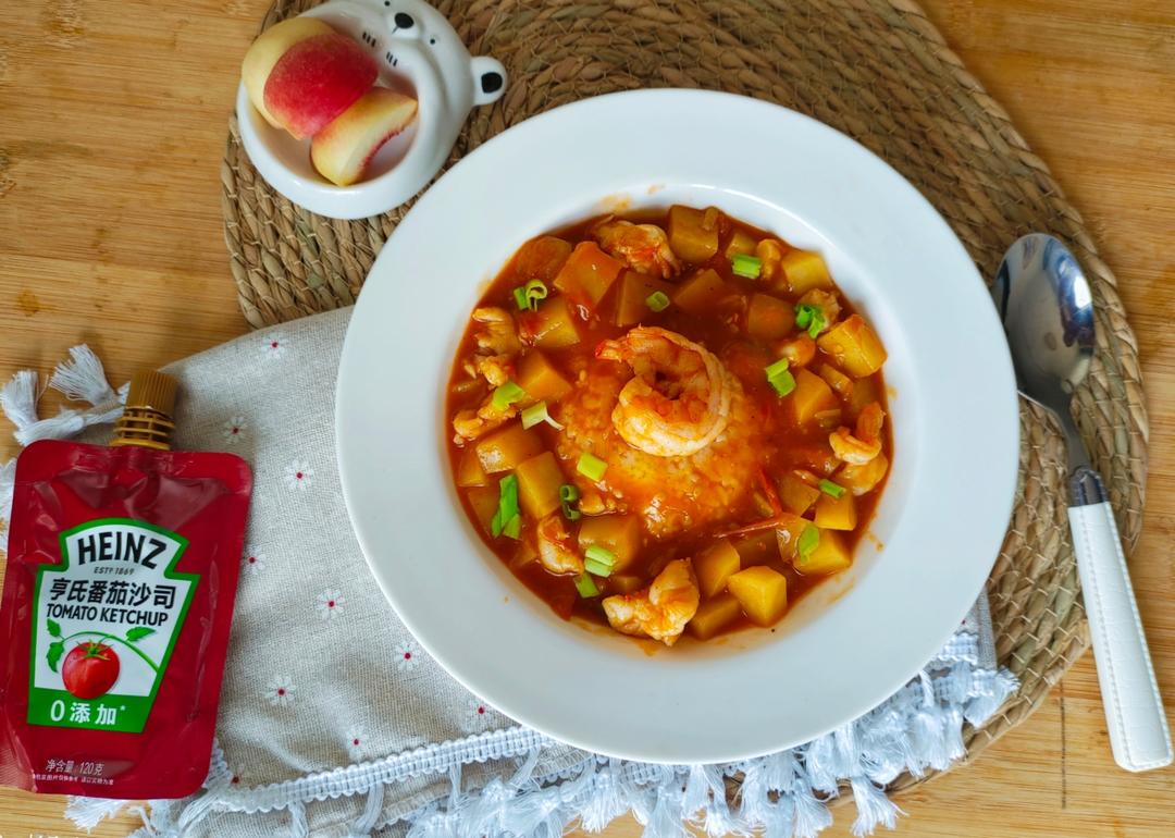 亨氏番茄沙司 番茄虾仁烩饭