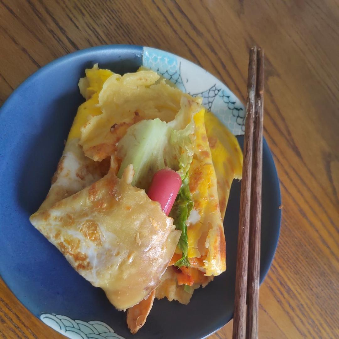早餐—煎饼（自炸薄脆）