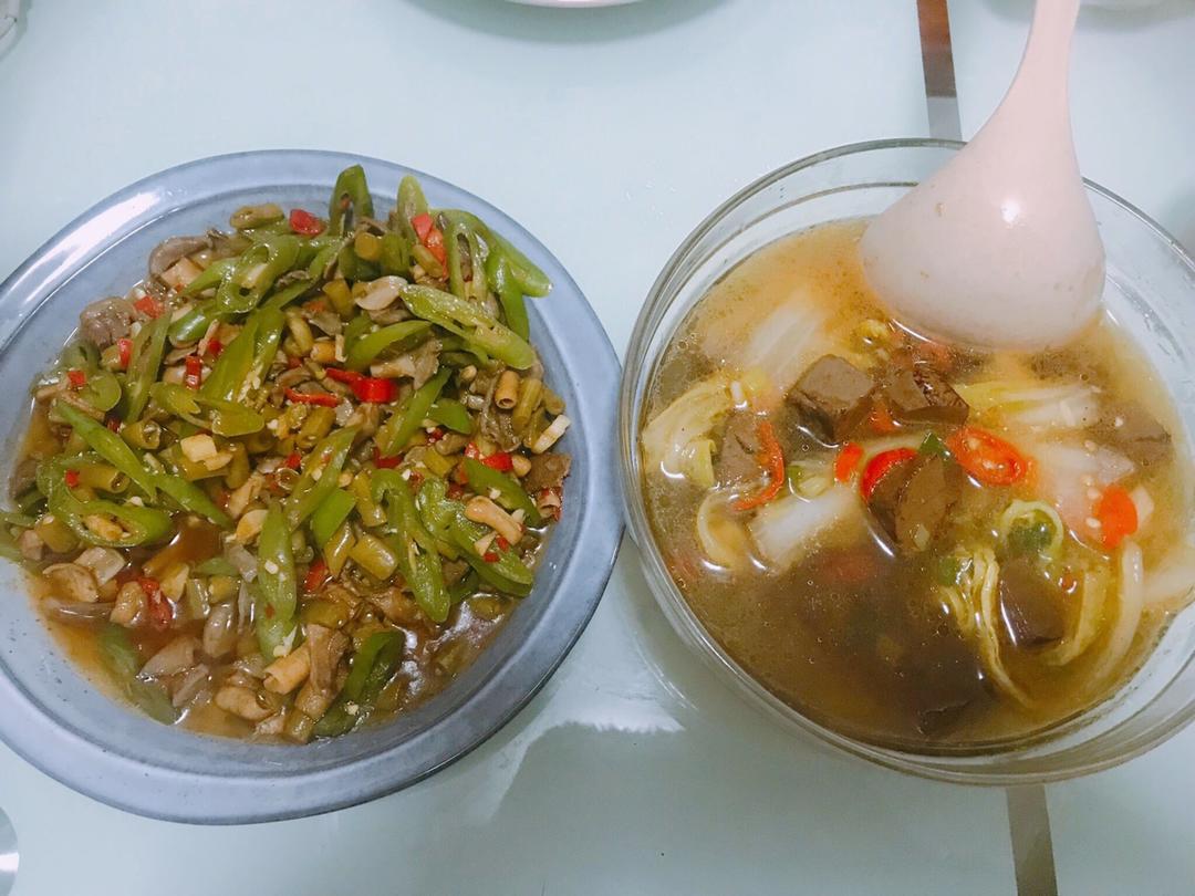 爆炒香辣鸡杂