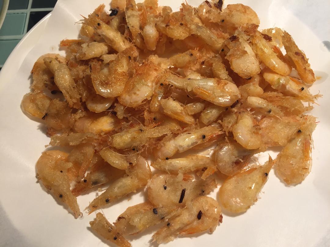 堂妈教你油煎小白虾