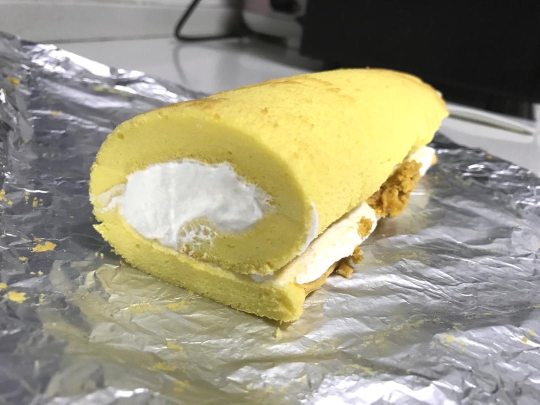 戚风蛋糕卷，快手美味0失败‼️不掉皮不开裂