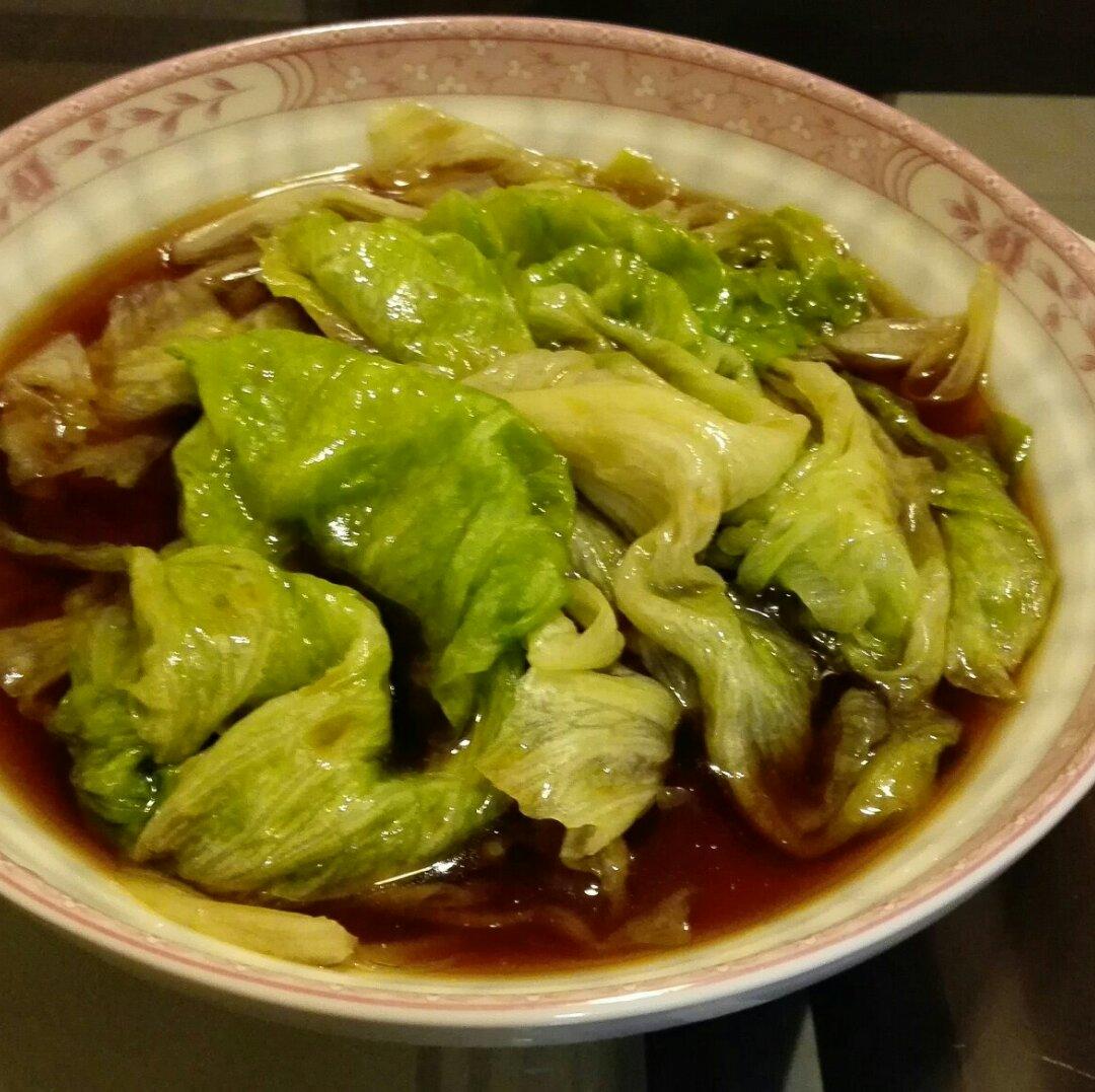 白灼西生菜