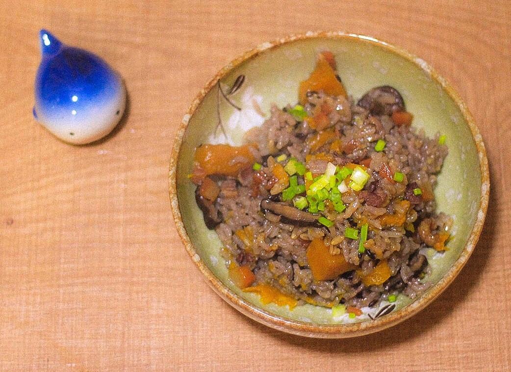 美味到不行的南瓜饭
