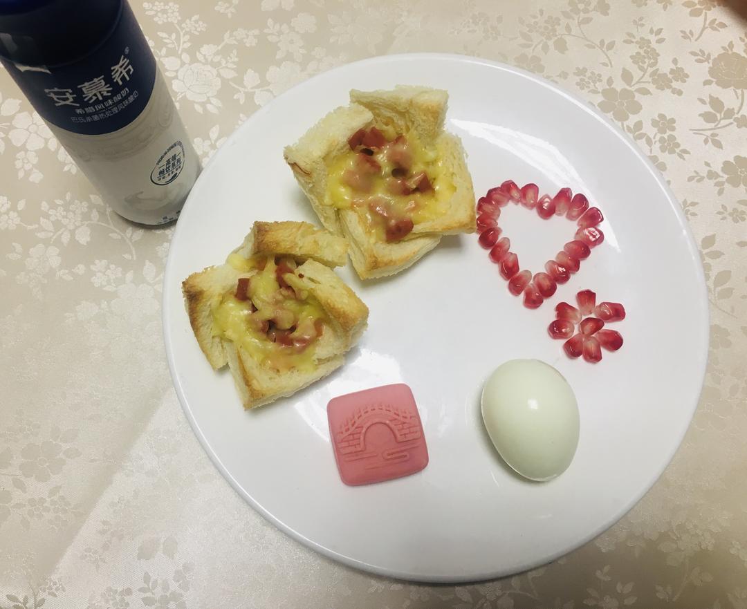 芝士吐司花朵杯的做法