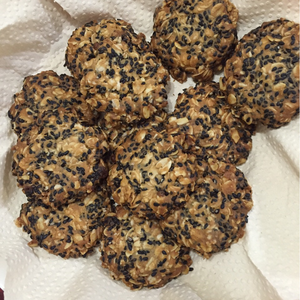 黑芝麻燕麦高纤饼干（无添加，另含植物油减脂配方）