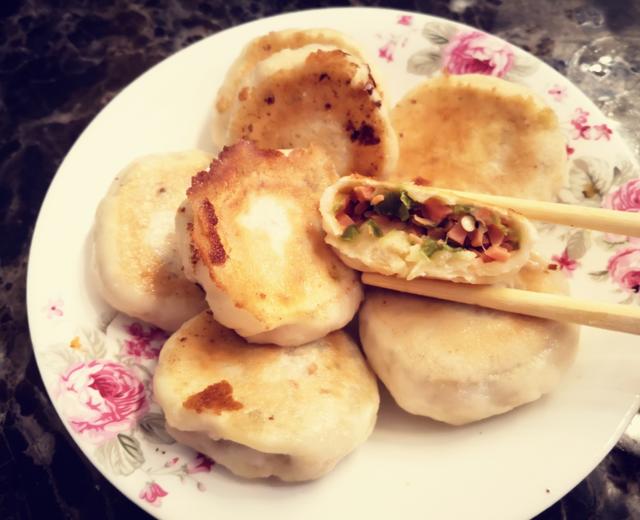 青椒火腿水煎包🌶的做法