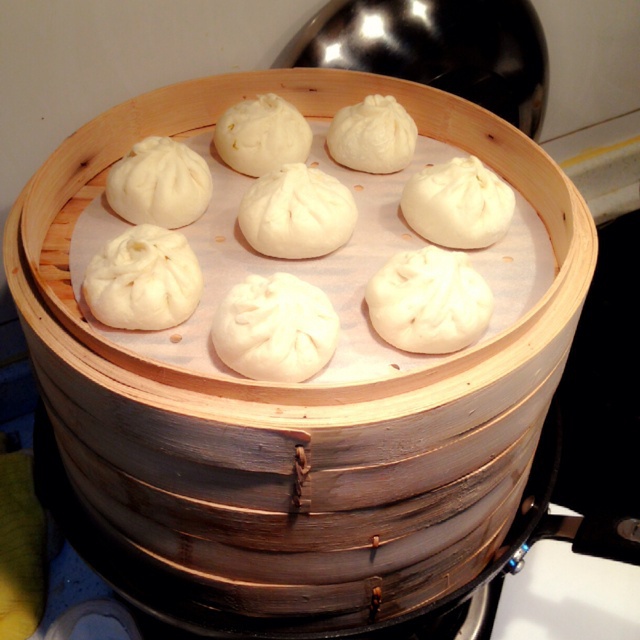 雪菜鲜肉包子