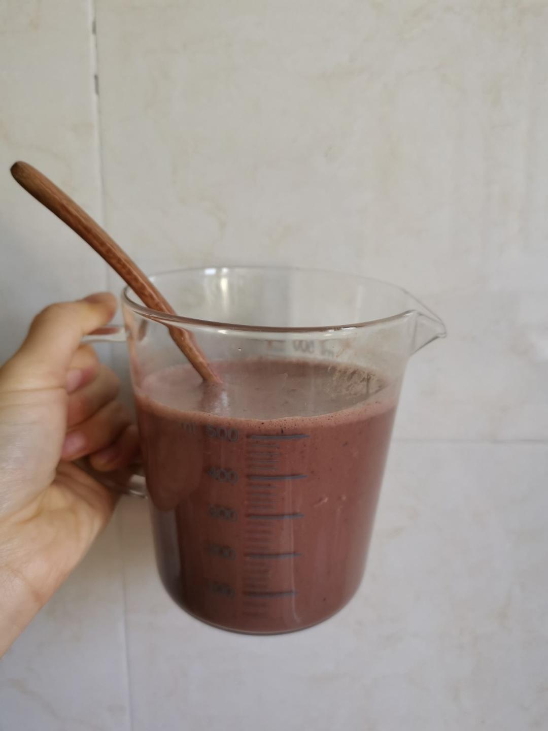 一键提升早晨品质 桑葚核桃可可燕麦奶（豆浆机 素）