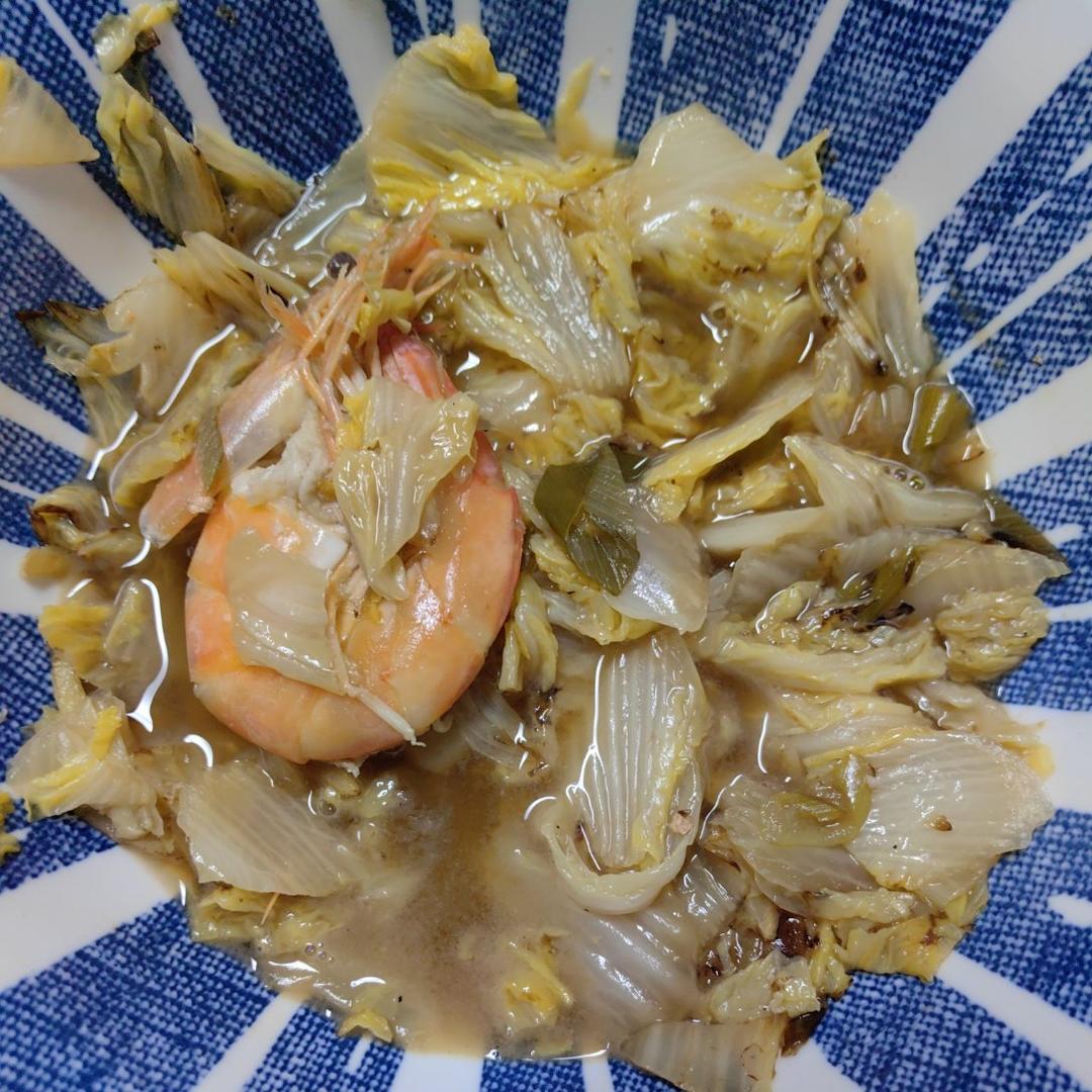 大白菜炖虾