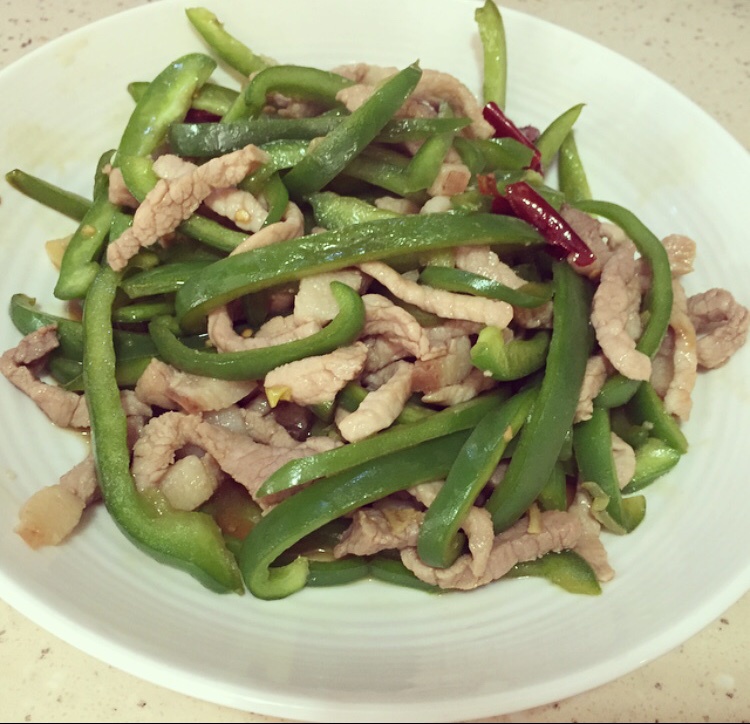 青椒炒肉丝