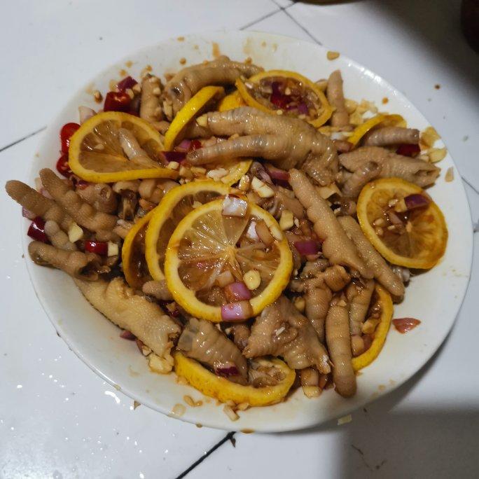 柠檬百香果鸡爪