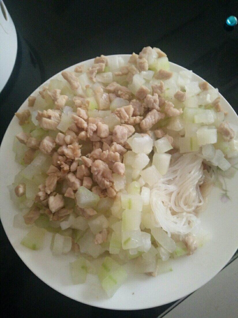 冬瓜肉末蒸米粉