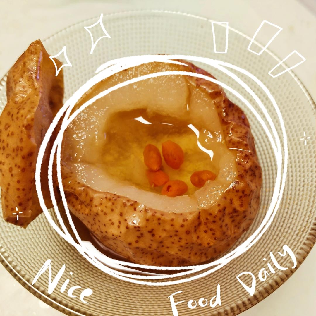 润肺止咳！秋冬季必备～空气炸锅之烤梨