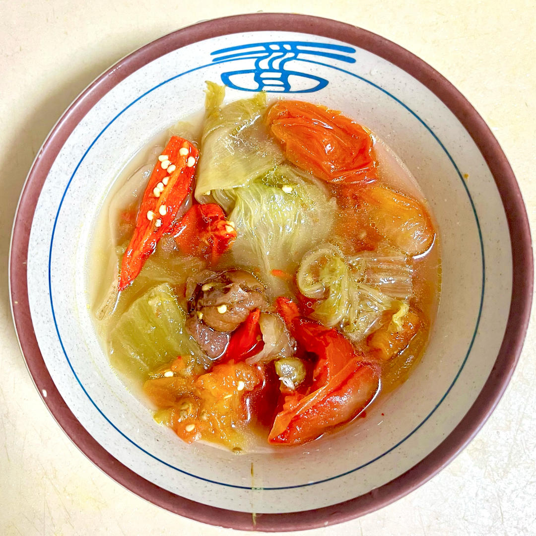 咸菜豆腐汤【酸爽开胃】