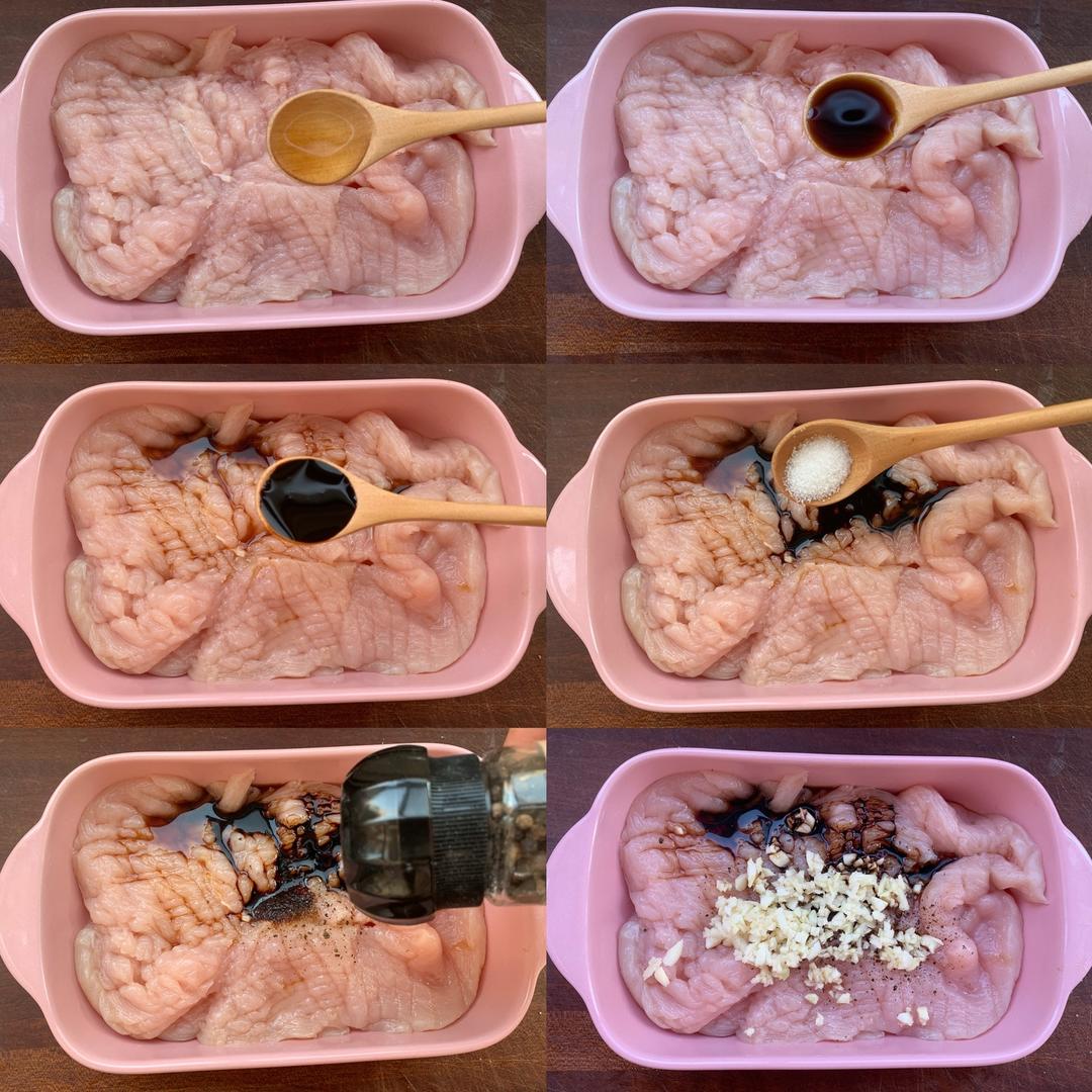 香煎鸡胸肉这样做，轻松度过减脂期的做法 步骤2