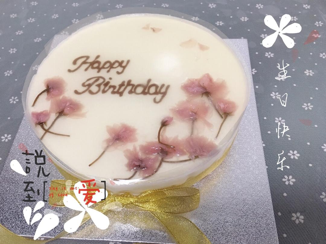 🌸和风樱花酸奶慕斯蛋糕🌸