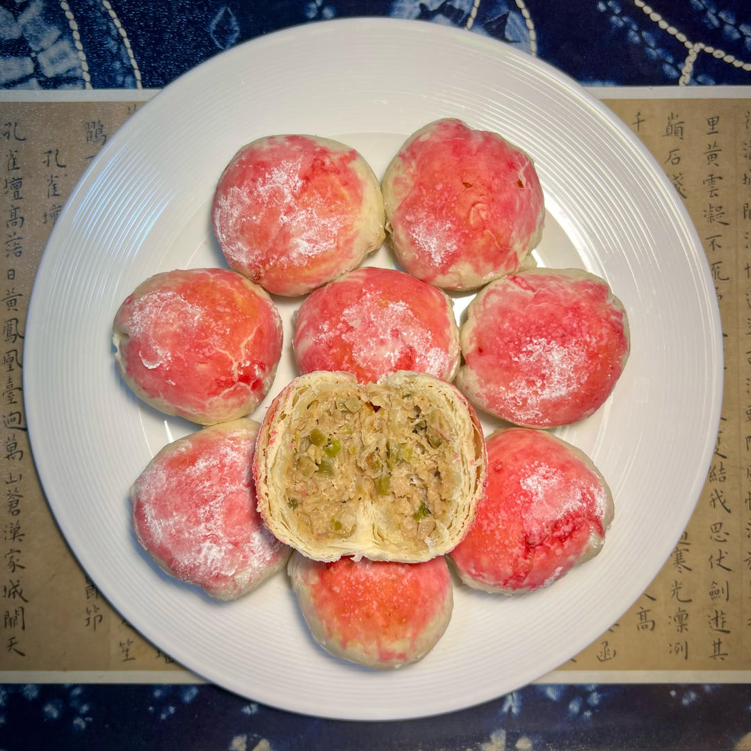 葱香榨菜鲜肉月饼（植物油版）