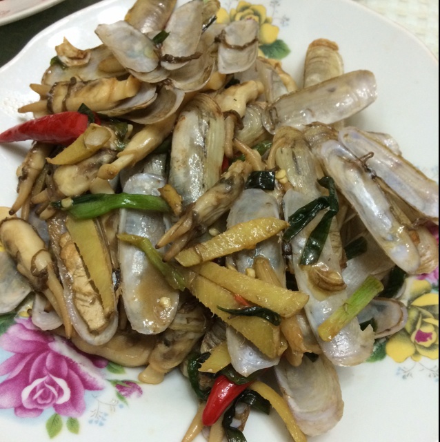 爆炒蛏子