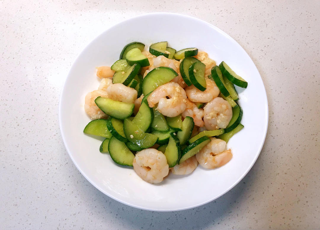 吴青芸做的虾仁炒黄瓜06bywqy