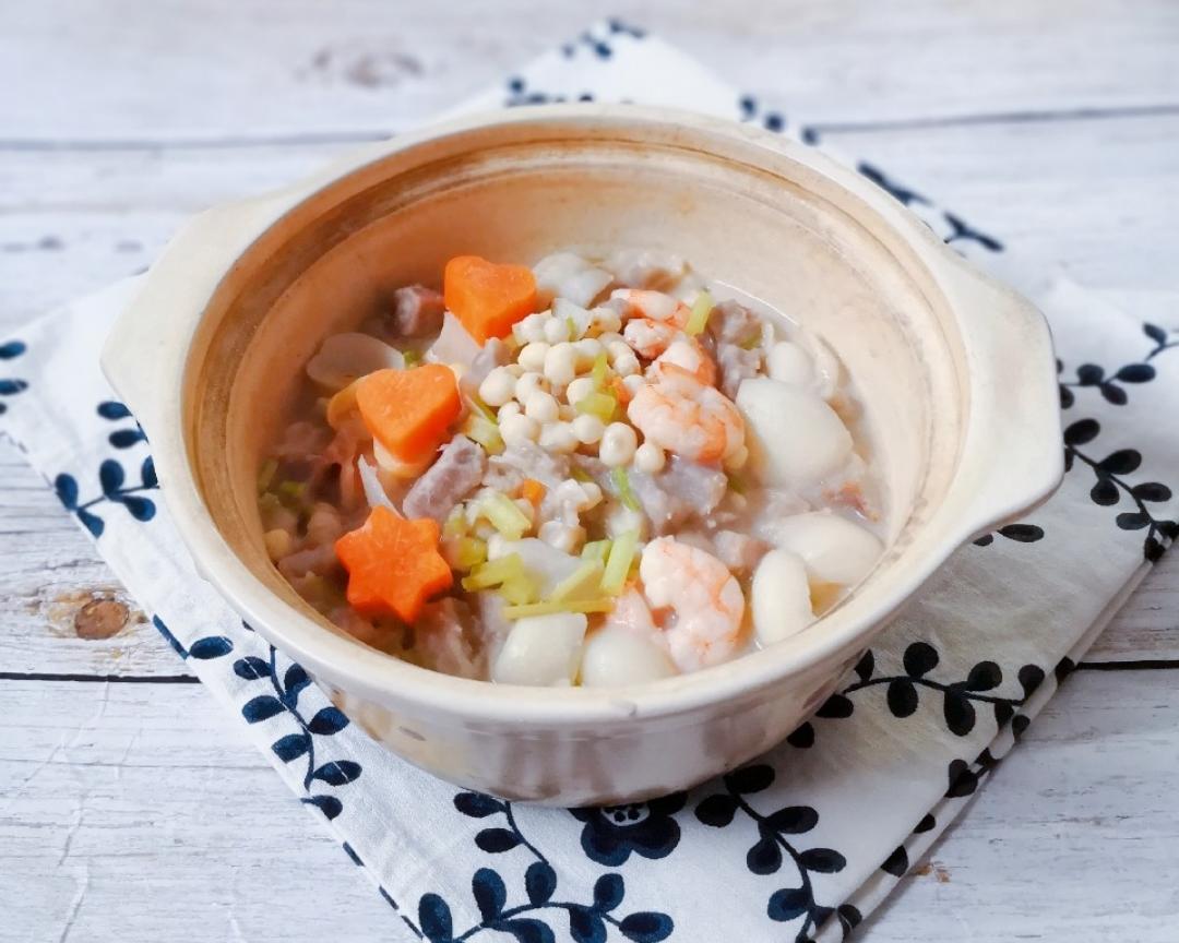 香芋芡实百合煲的做法