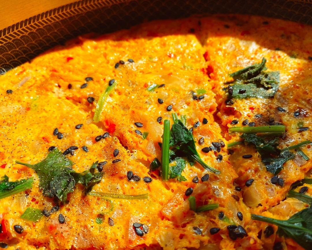 五分钟泡菜饼的做法