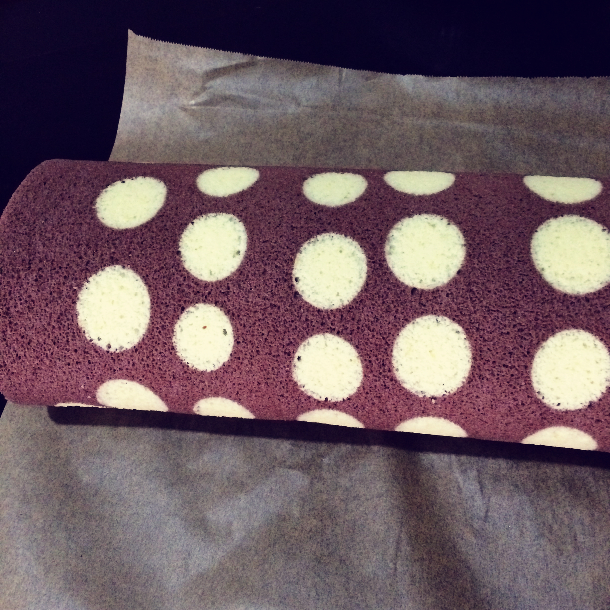 波点巧克力蛋糕卷