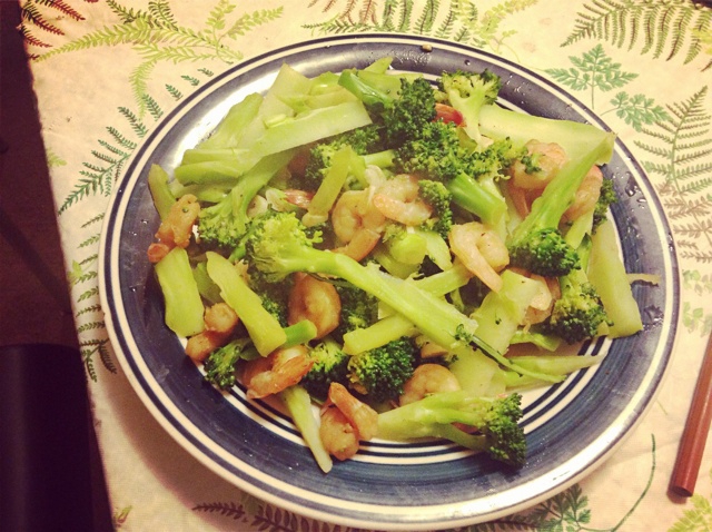 西兰花炒虾仁