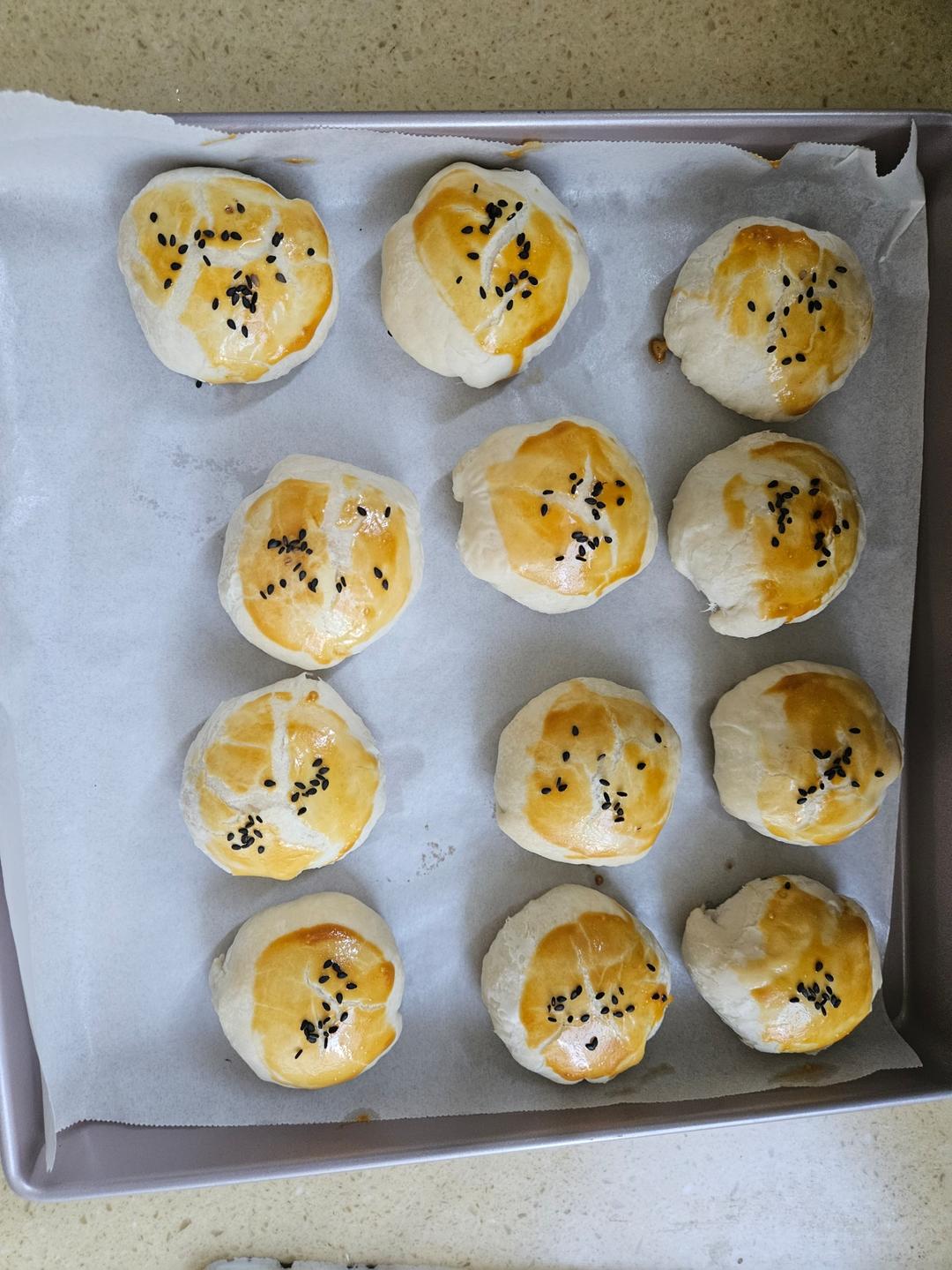 红豆酥饼，一次成功！超级酥宝宝红豆酥（无鸡蛋版）