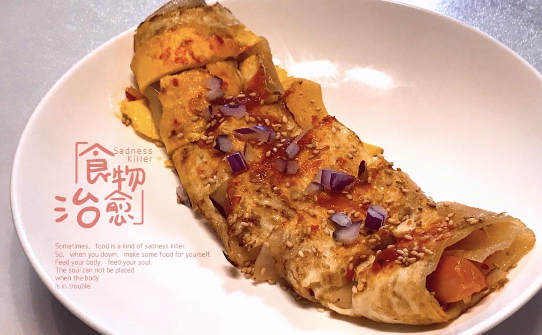 街头烤冷面