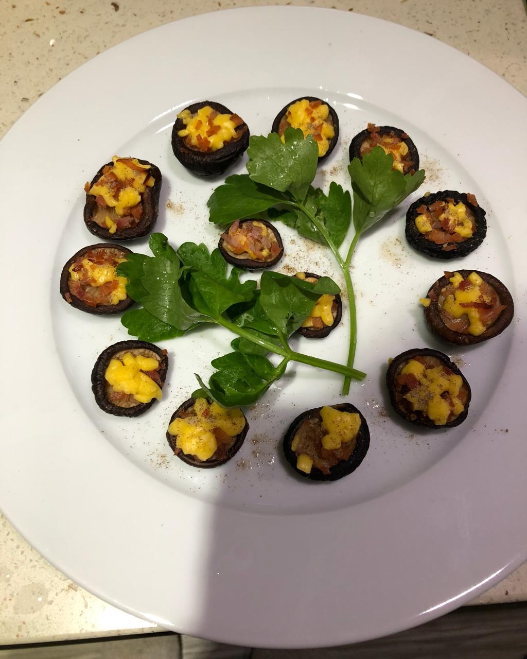 肉末乳酪焗香菇