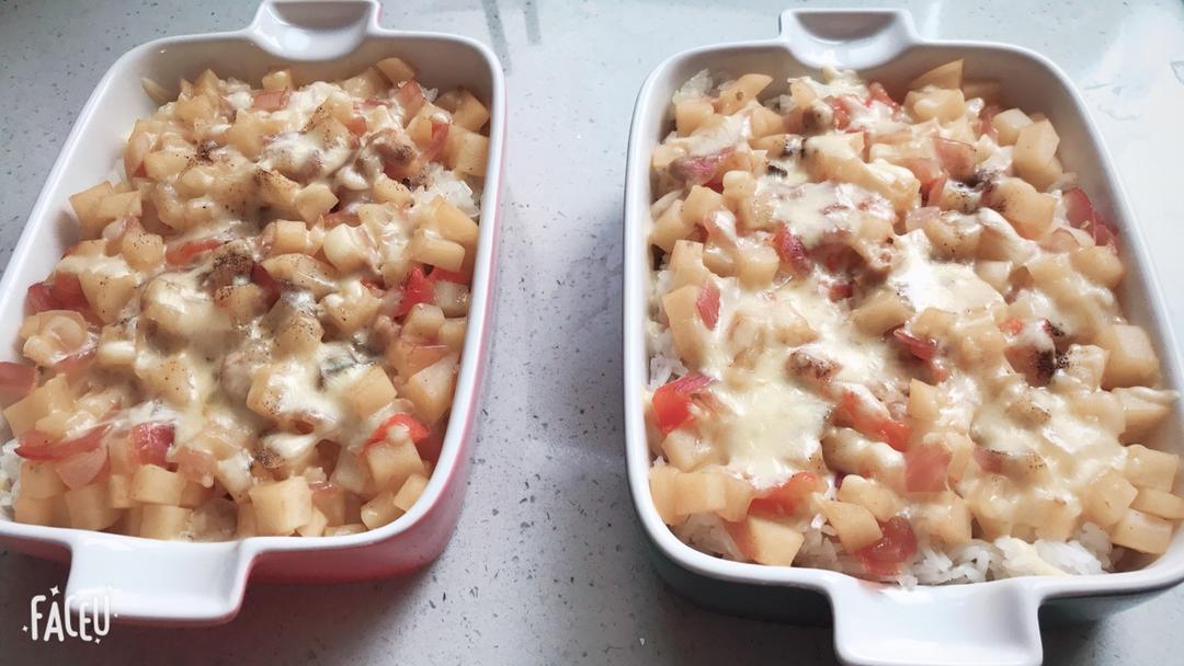 番茄鸡肉浓情焗饭【两人份】