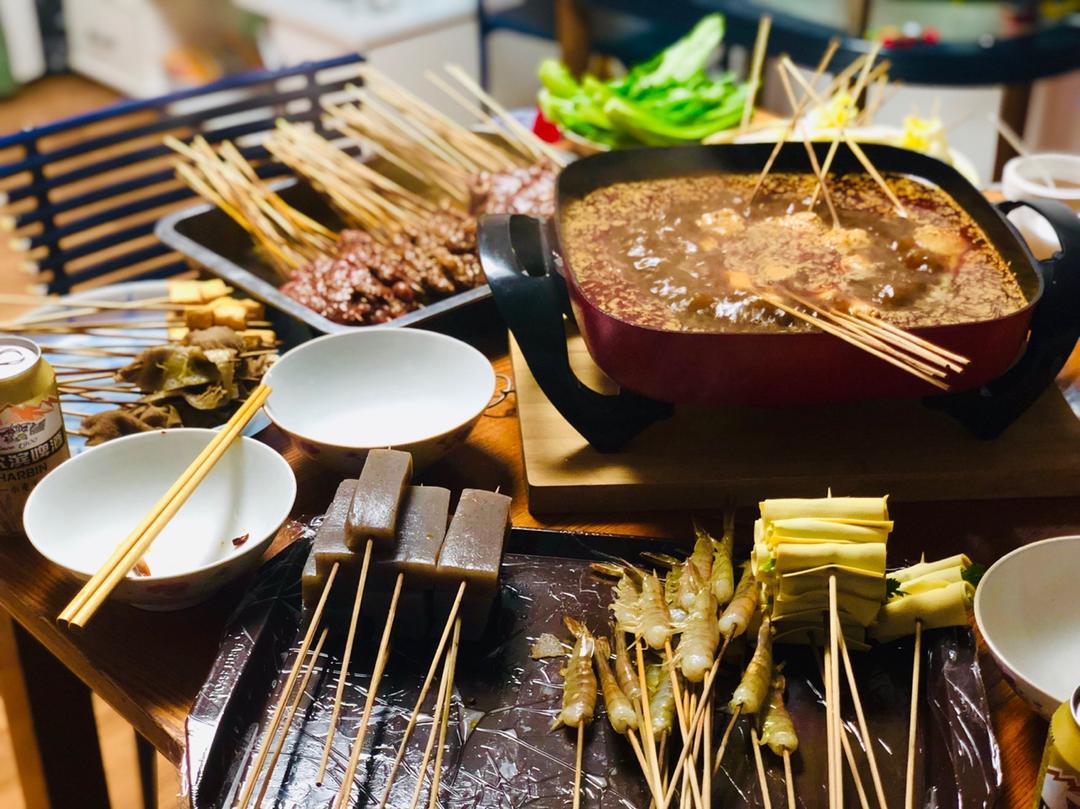 自制串串香（牛肉串，鸡肉串，猪肉串）