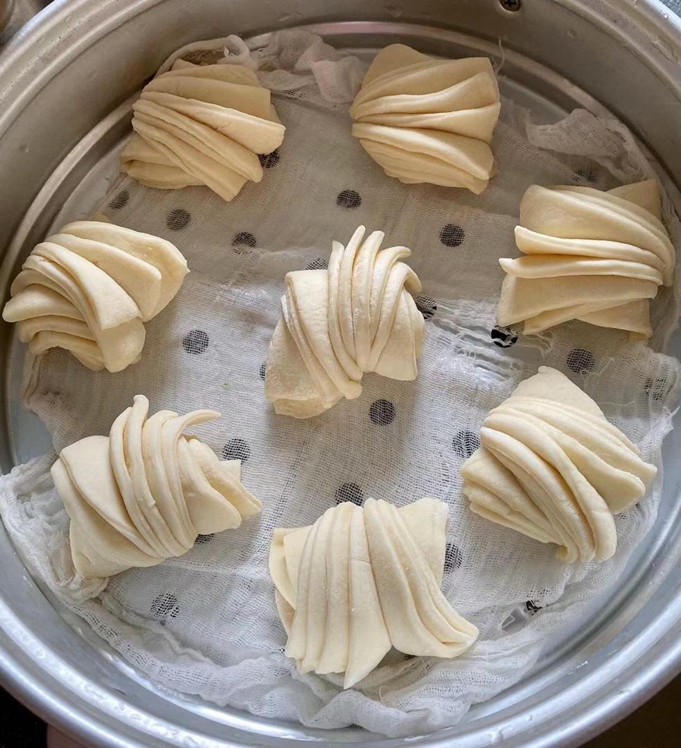 造型漂亮做法超简单的，花卷馒头