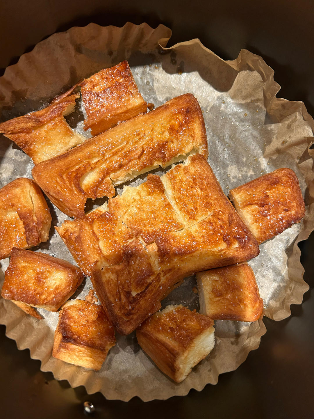 蜂蜜黄油烤吐司「空气炸锅」🍞超快手简单小甜品