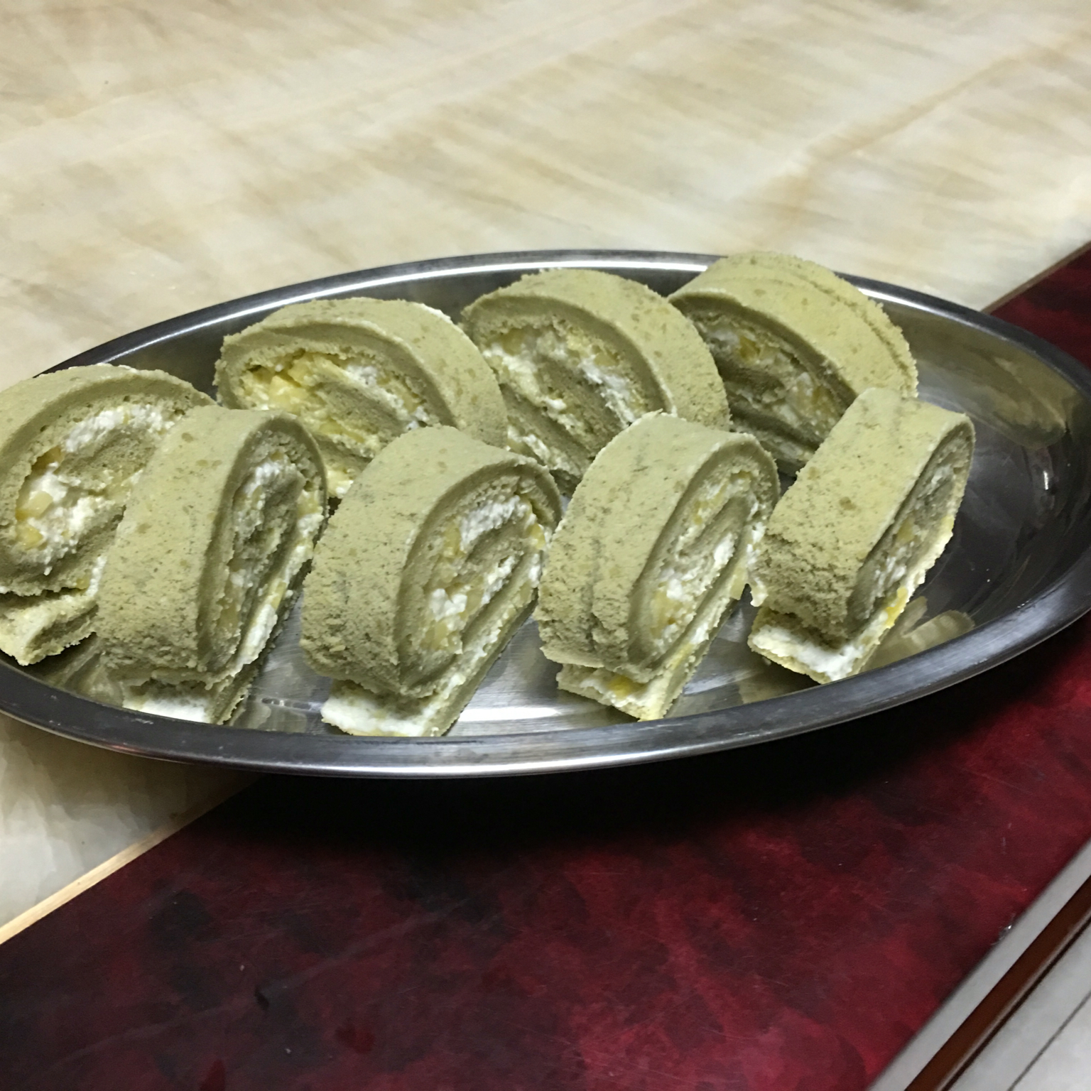 抹茶蜜豆蛋糕卷