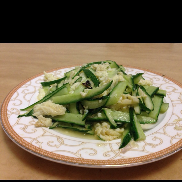 黄瓜炒蛋