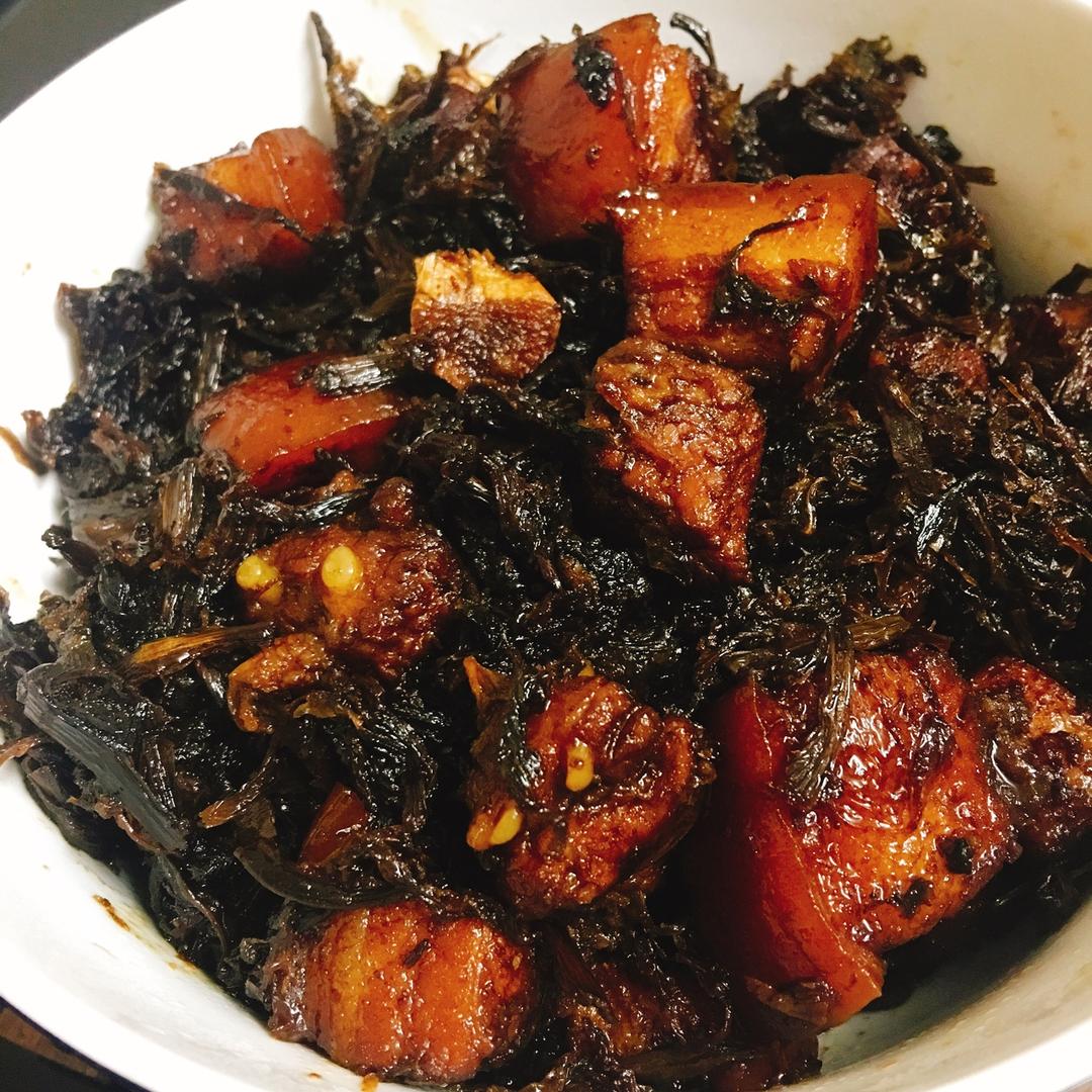 悦言0411做的梅干菜烧肉