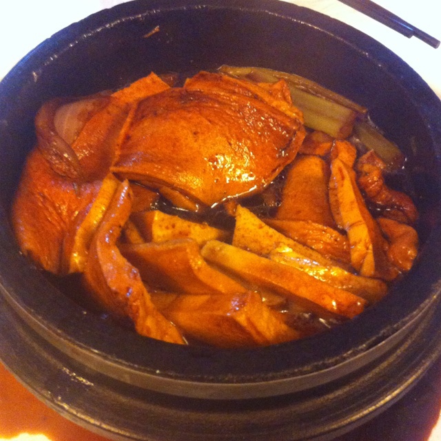 石锅雪菜嫩豆腐