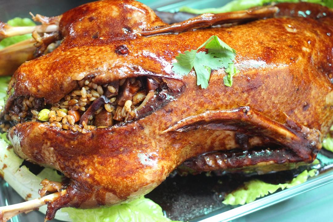 五谷丰登——八宝鸭