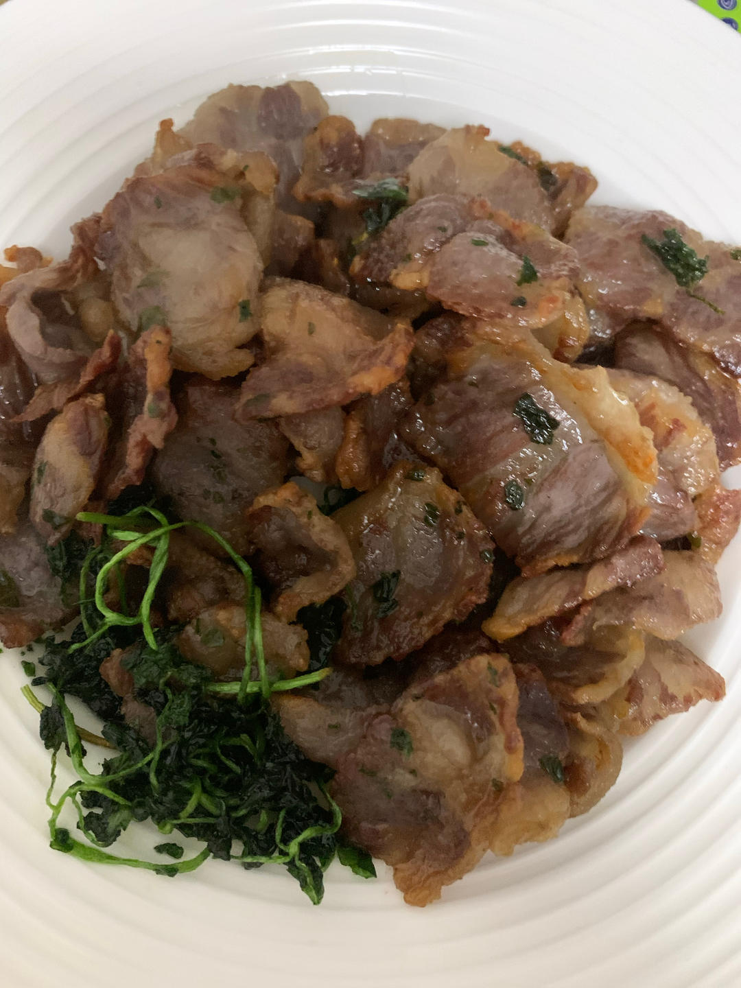 油淋牛干巴（雪花干巴，二荆条，薄荷）