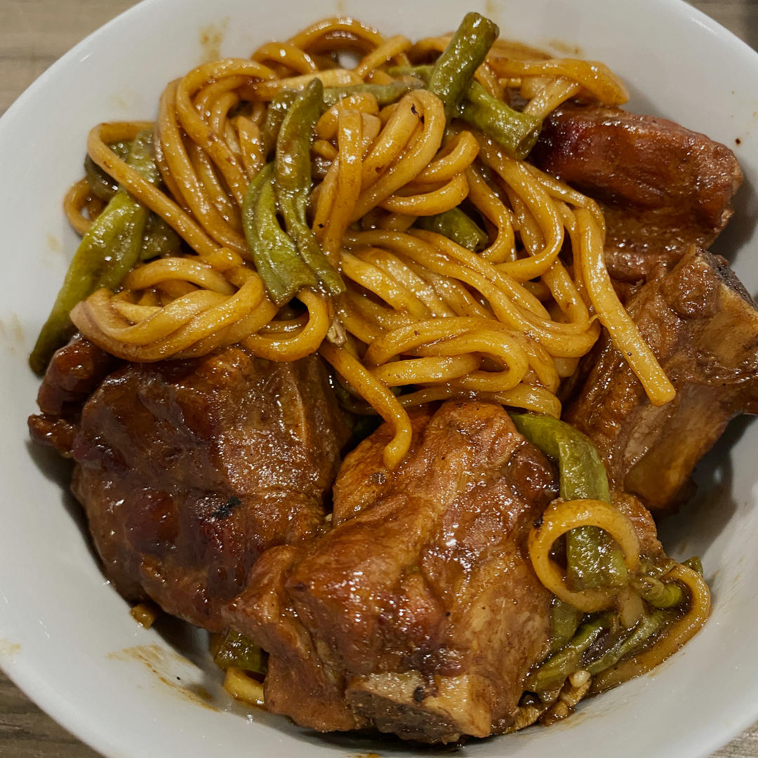 豆角排骨焖面￨真的无敌好吃