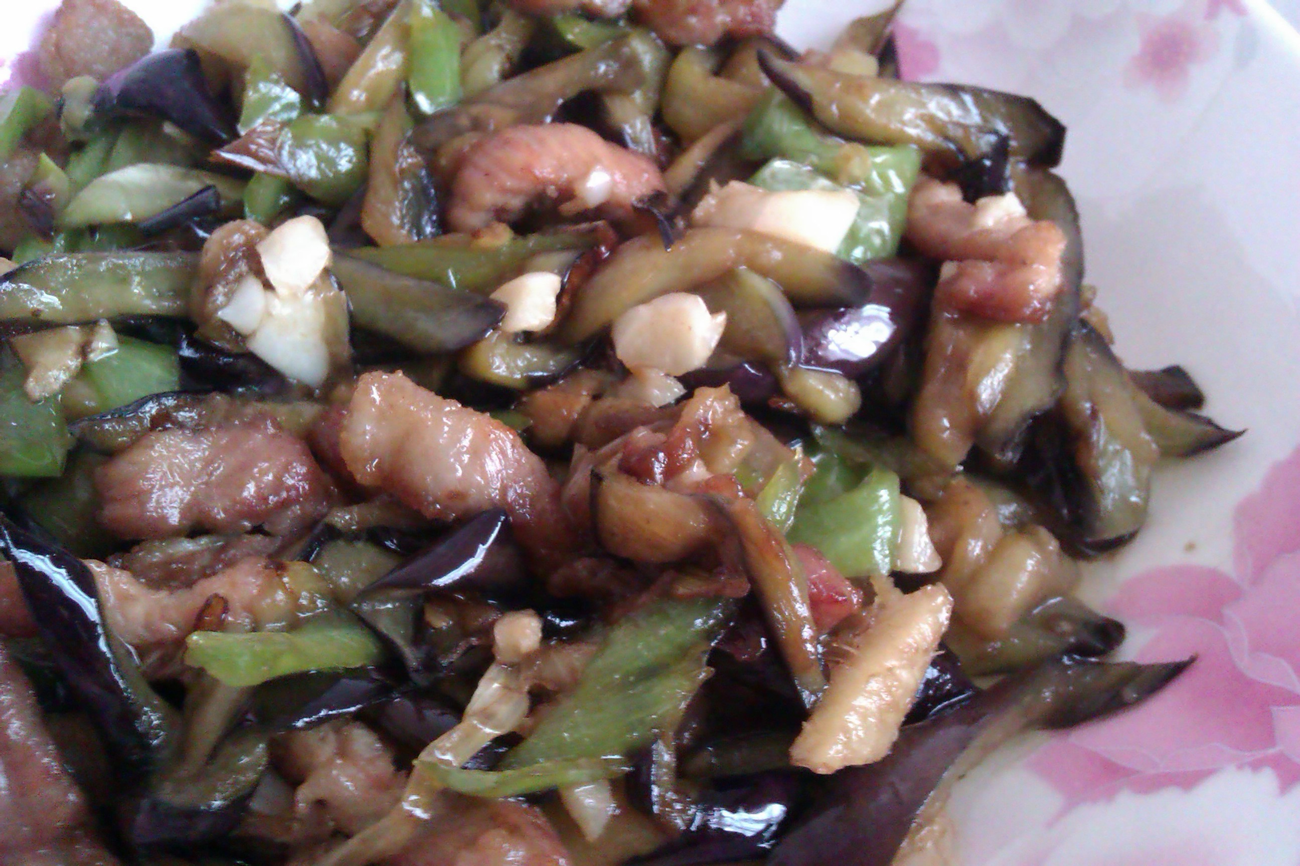 青椒茄子丝